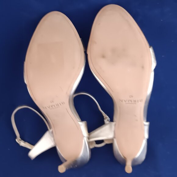 NWOB Alexandre Birman Gold-Leather High Heel Ankle Strap Sandals - Picture 8 of 8